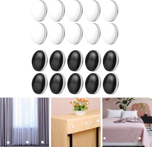 10 st magnetiska gardinvikter draperingsvikter magnet duschdraperivikter botten för tyggardiner