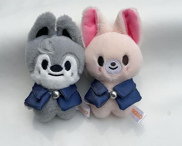 Stray-Kids Pehmonukke Avaimenperä 10cm, Söpö Avaimenperä, Mi Fox Mi Fox