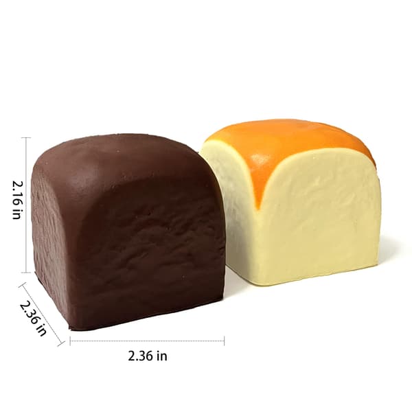 Smør Langsomt Stigende Squishy, Squishy Legetøj, Dumpling Stressbolde, Fidget Legetøj (Sort Gul Hawaiian Roll squishy) Black Yellow Hawaiian Roll squishy