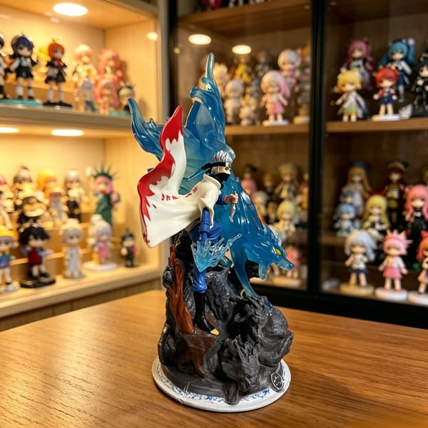 Naruto Kakashi 6. Hokage Figur Anime Model Skrivebordssamling