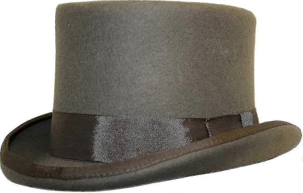 Håndlaget Ull Flosshatt Satinforet Small Til Xxl Y1 Dark Grey M