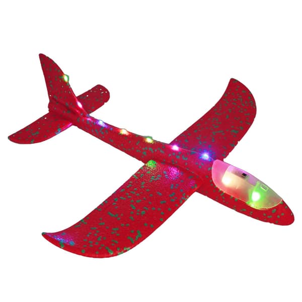 Skumfly – 48 cm lysende håndkastglidefly for utendørs lek Red