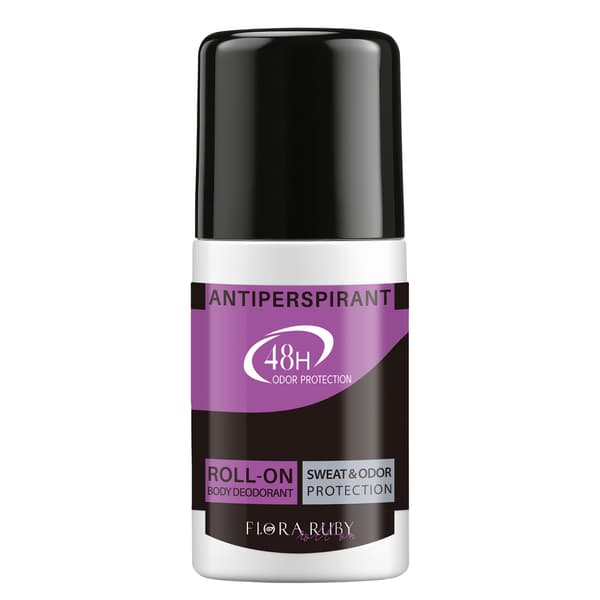 Flora Ruby Antiperspirant Roll-On, 48H svette- og luktbeskyttelse, aluminiumsformel, langvarig friskhet, 1,59 oz / 50 ml whisper