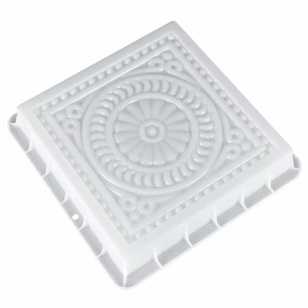 Betonform - AIMOONSA - Fire Lotus - 32x32x6 cm - Genanvendelig Polypropylen