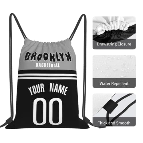 Brooklyn Drawstring Bags Egendefinert navn og nummer Veske Ryggsekk Gaver til menn Brooklyn