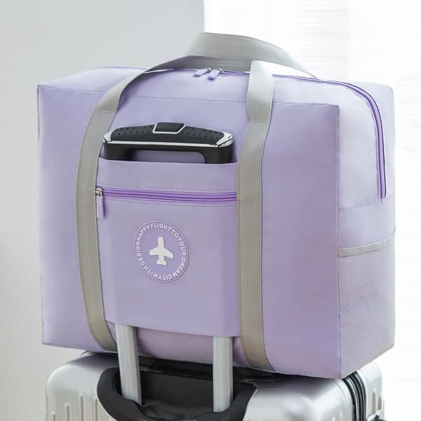 Lättviktsresväska, hopfällbar handbagage weekendväska Purple