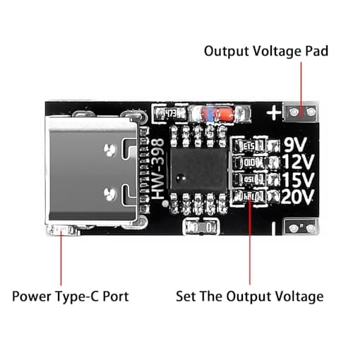 10 kpl USB-C PD Trigger Board -moduuli PD/QC Decoy Board Pikalataus USB Type-c - 12v Nopea laturi Power Delivery Boost -moduuli