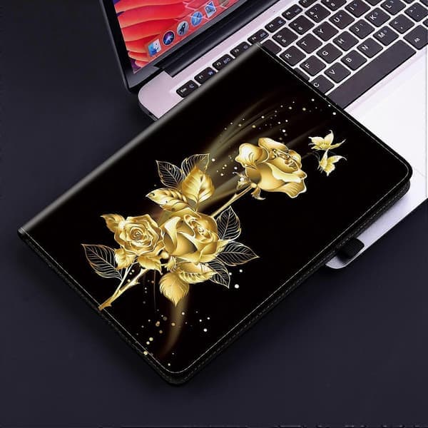 Krystaltekstur Malet Læder Tablet Etui - Perfekt til Samsung Galaxy Tab A9 For Samsung Galaxy Tab A9