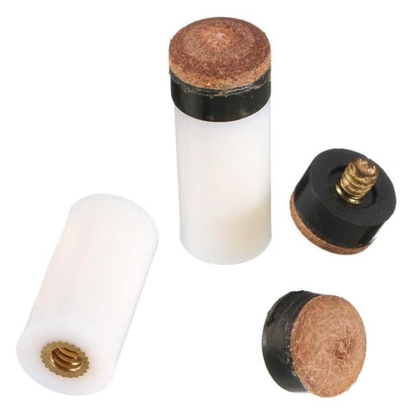 5 stk./pakke utskiftbar tupp til biljardkø 10 mm