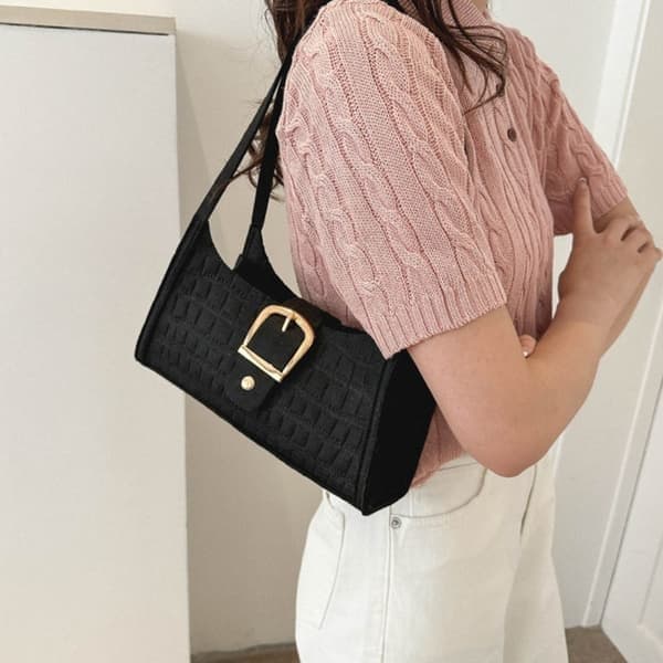 Skuldertaske, sort Black