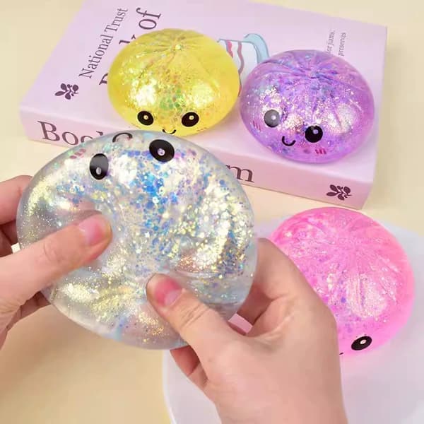 Super Crazy Fun Rainbow Mysterious Soft Bun Mysterious Dumpling Pink Sparkling Explosive STJ3 1st