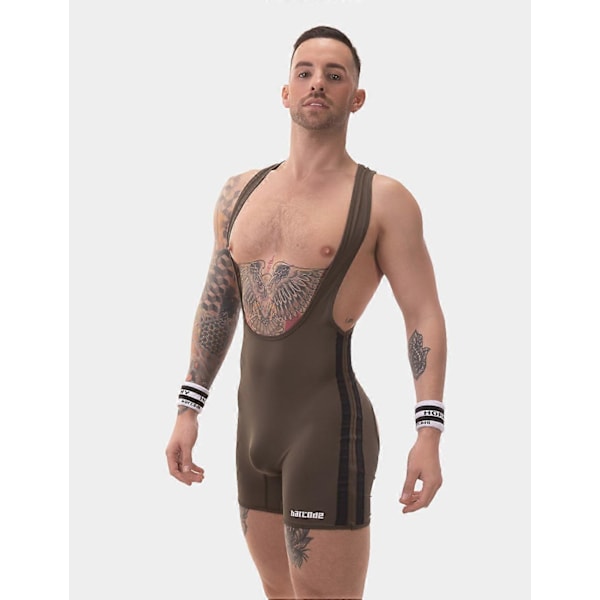 Barcode Berlin Rygløs Singlet Dastin Darkarmy-Sort Green M