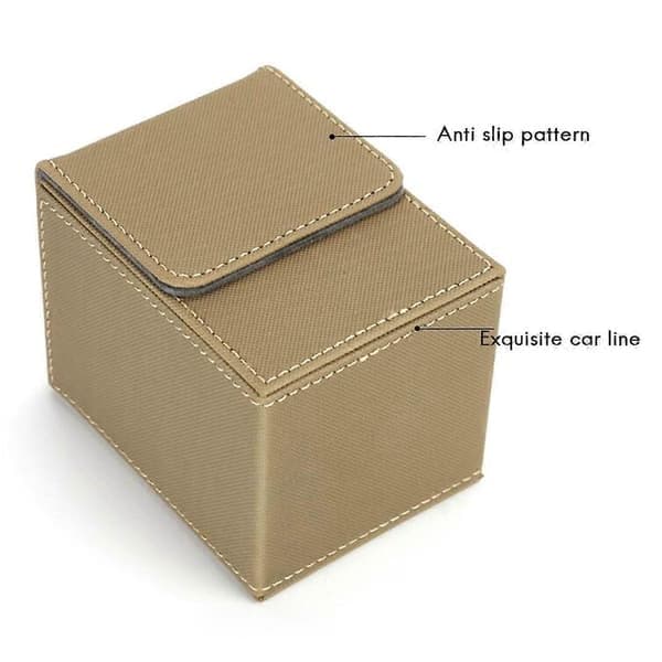 Kortfodral Deck Box för 100+ kort med plastfickor Samlar-TCG-spellåda för pärmar, svart