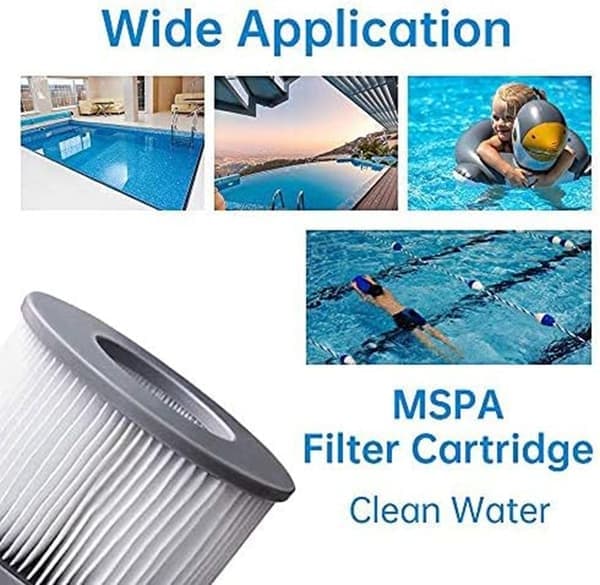 8 st Mspa Pool Bubbelpool Spa Filterpatroner, Poolfilter Ersättningspatron, 6 st 6PCS