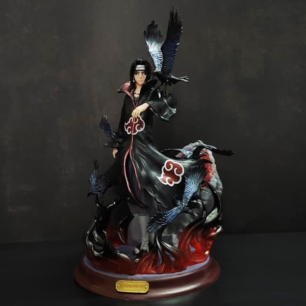 Naruto Itachi Uchiha Crow Two-Head -hahmo Anime-patsasmalli lahja
