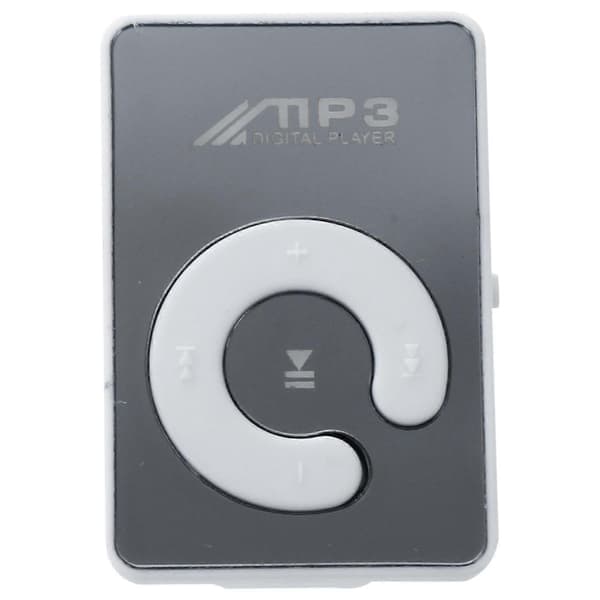 Mini spegelklämma USB digital MP3 musikspelare stöder 8 GB SD TF-kort vit vit White