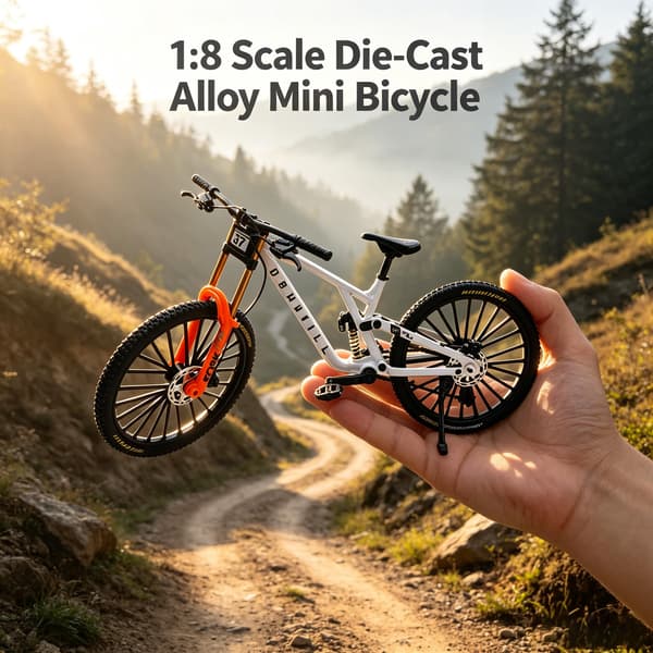 Finger Mountain MTB Cykelmodel til voksne 1:8 skala, hvid White