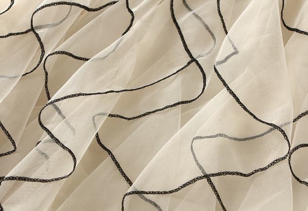 Dame Tylskørter Uregelmæssig Lang Sommer Elastisk Højtaljet Mesh Nederdele, Abrikos Apricot
