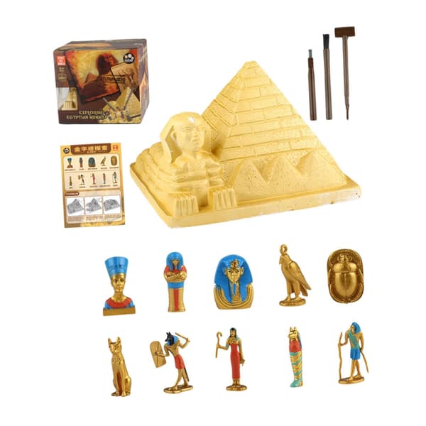 Pyramide graveutgravningsleketøy DIY klasseromsutstyr for barn