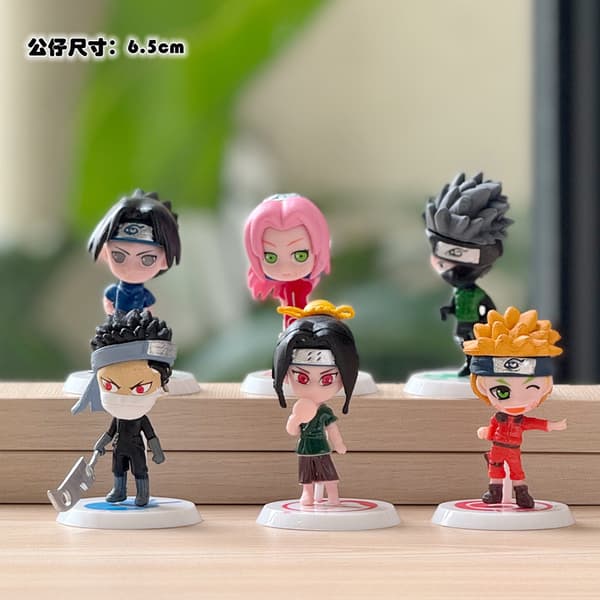 Naruto Blind Box Figur Gaara Naruto Kakashi Anime Modell Skrivbordsdekor