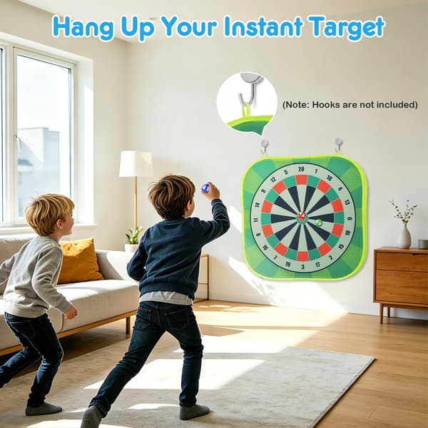 DyBaxa 4-i-1 Golfsæt til Børn, Lysende Golfspil med 3 LED-mål 33 Pcs Toddler Golf Set