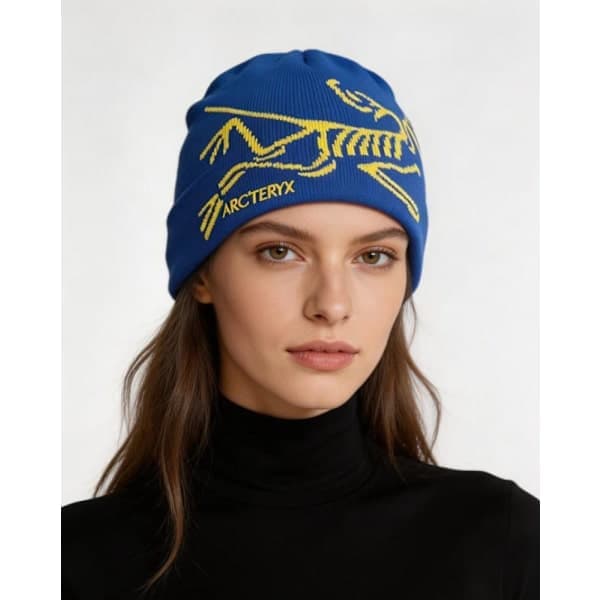 Arc'teryx Bird Head Toque Mössa Blå Merinoull Stickad Vintermössa Unisex Blå Blue