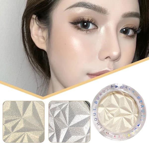 Fairy Diamond Powder Face Shadow Highlight Blush Pearl Glitter Combo 1 # Moonlight Silver one-size 1 # Moonlight Silver one-size