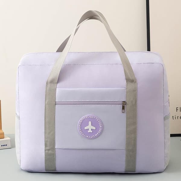 Lättviktsresväska, hopfällbar handbagage weekendväska Purple