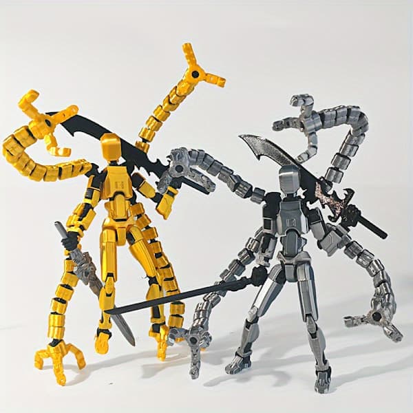 Ferdigmontert 18,3 cm T13 Actionfigur 3D-printet Multi-Ed A6 A6 A6