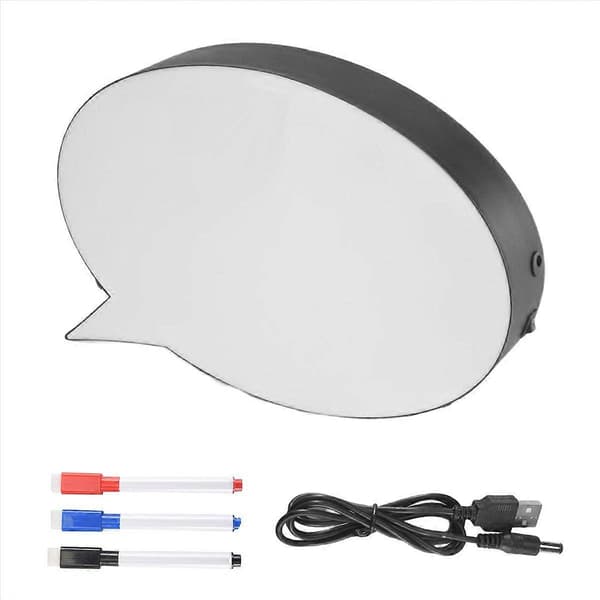 LED-lysboks talebobletavle 1 penn for bursdagsfest bryllup
