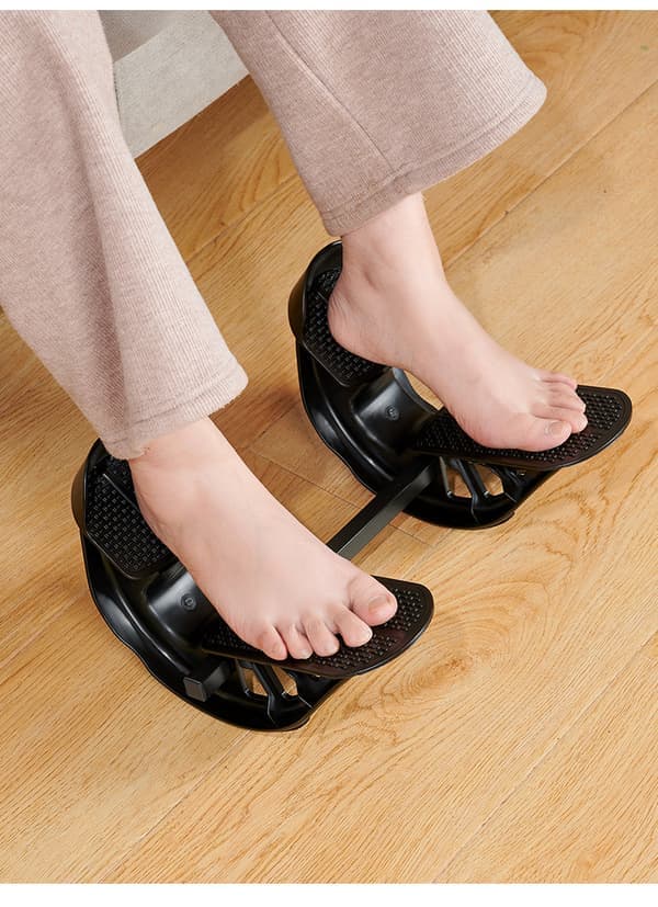 Fotpedal för vad- och hamstringsträckning - Inomhus benmassage och Soleus stretchbräda (stöder upp till 163 kg) Svart