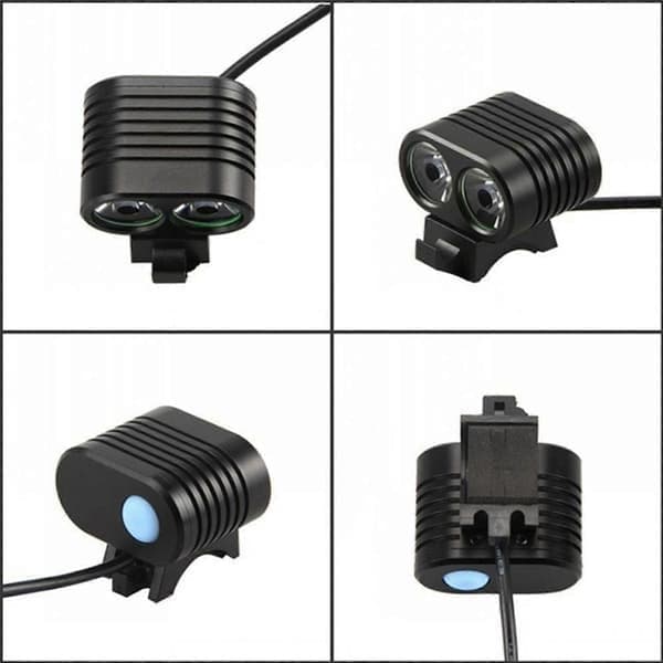 8000 Lumen XM L2 LED Cykel Forlygte Sort