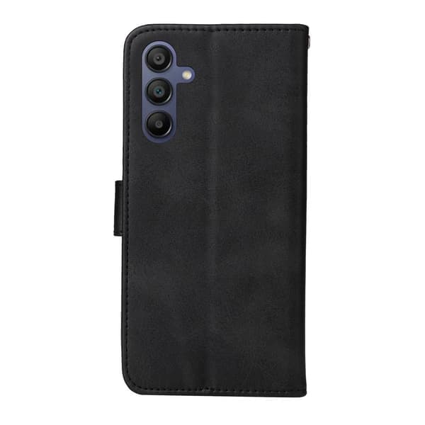 SKALO Samsung A17 PU læderpungcover, flere farver sort