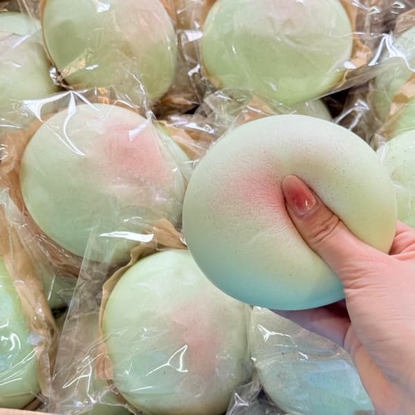 Ost Langsomt Stigende Squishy, Klebrig Brød Squishy Fidget Leker Green