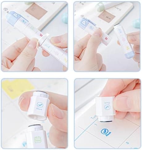 Stempler for scrapbooking - Pennformet kortlaging Håndverksmal Ergonomisk grep Blue