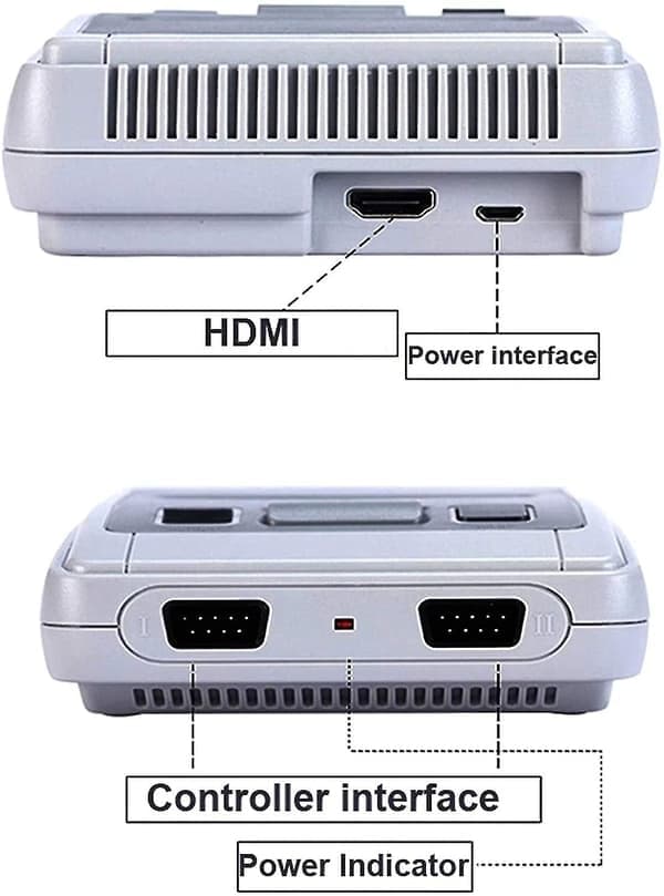 Mini klassisk spilkonsol, Plug & Play HDMI HD Retro videospilkonsol, TV-controller med 621 indbyggede spil, understøtter 4K TV [HD-version]