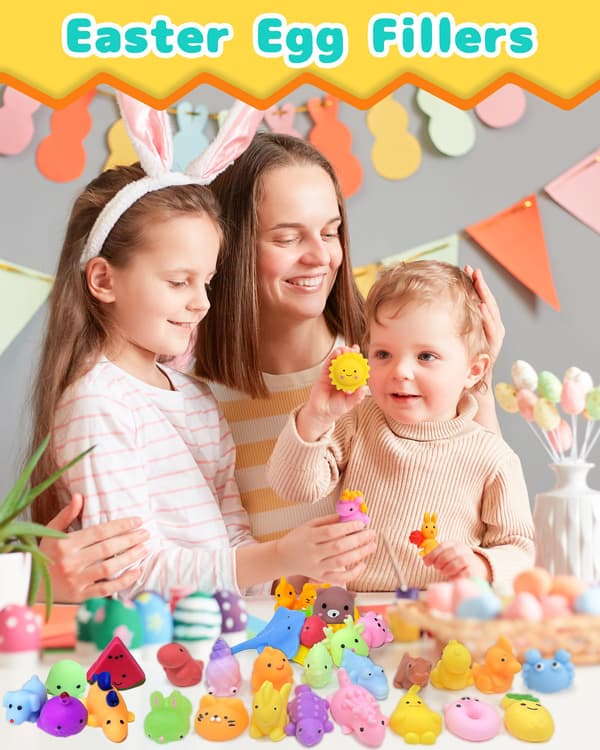 100-pack Kawaii Squishy Leksaker, Fidget Partyfavörer för barn 3-5, 4-8, 8-12 100 Pcs