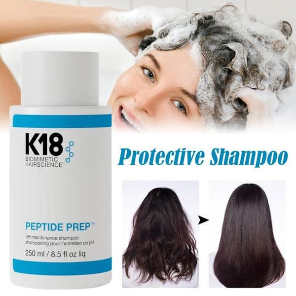 ❀K18 Biomimetic Hairscience Shampoo 250ml og balsam 50ml❉