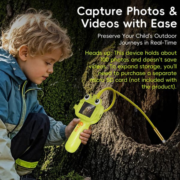 Starpark Kids Borescope-kamera, STEM-læringsleke for gutter og jenter 3+ år Grass Green