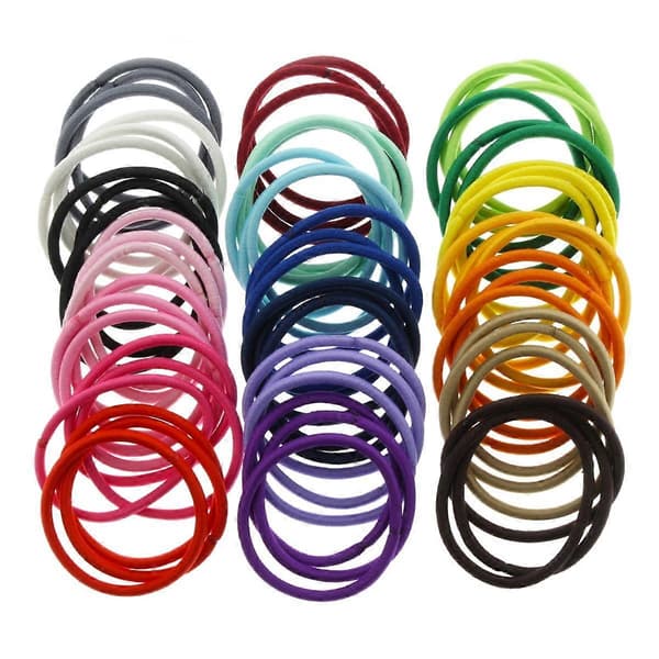 Hårelastiker Hårsnoddar, Professionella Hästsvanshållare - 100-pack Turkos