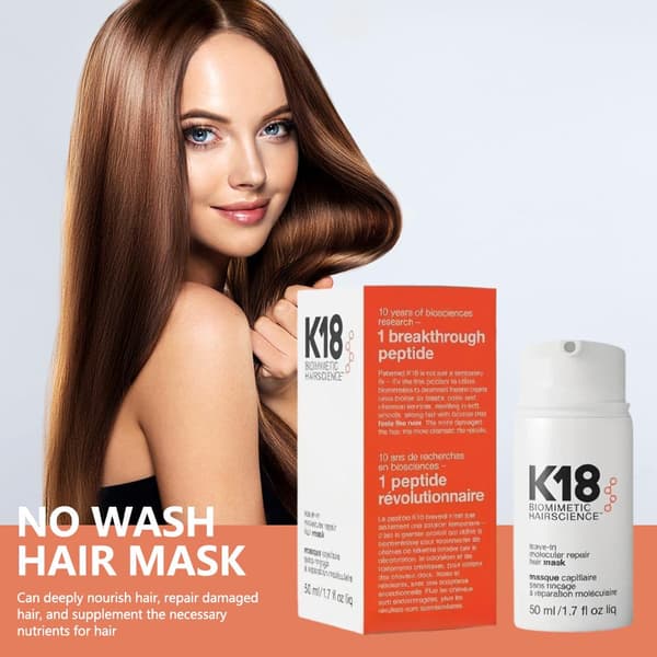 K18 Leave-In Molecular Repair Hårmaske Gendanner Hårskader 50 ml / 1,7 Oz