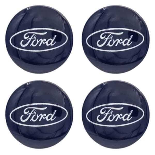 4-pack - Ford Navkapslar / Fälgemblem - Bi