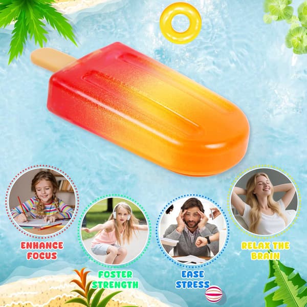Popsicle Squishy Sukker Is Squishies Klemmelegetøj Orange Red