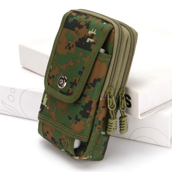 Axelremsväska för kvinnor och män, multifunktionell magväska, handväskor, telefonväskor, midjeväska, bältesväska, ID-väskor Camouflage 1