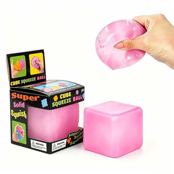 Premium Big Block Cube, Ice Cube Squishies Leksaker, Kub med låda Presentklar (Blå) Blue