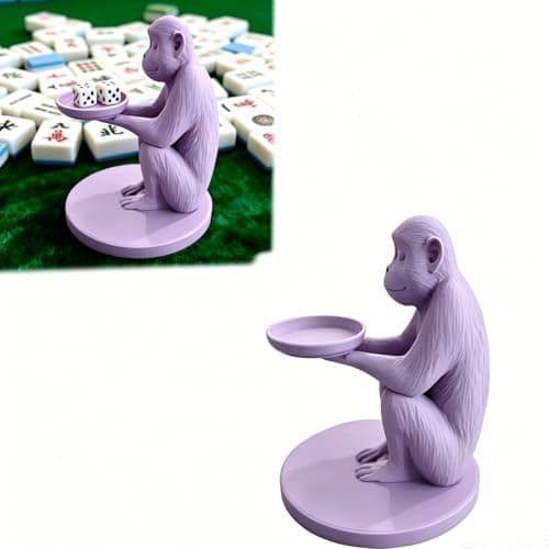 Mahjong terningholder, 3D-printet terningoppbevaringsbrett for bordspill, bærbart Mahjong-tilbehør (hvit) White