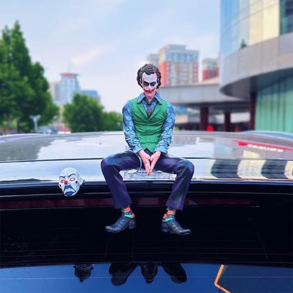 Jokers biltillbehör Clown Kontors heminredning, Vit