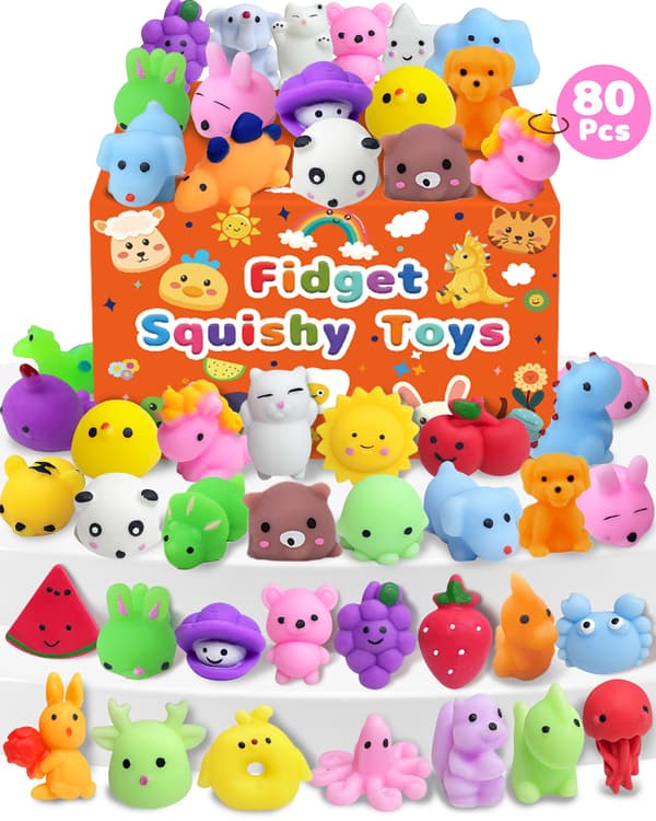 30-pack Kawaii Squishy Leksaker, Fidget Partyfavörer för barn 3-5, 4-8, 8-12 30 Pcs