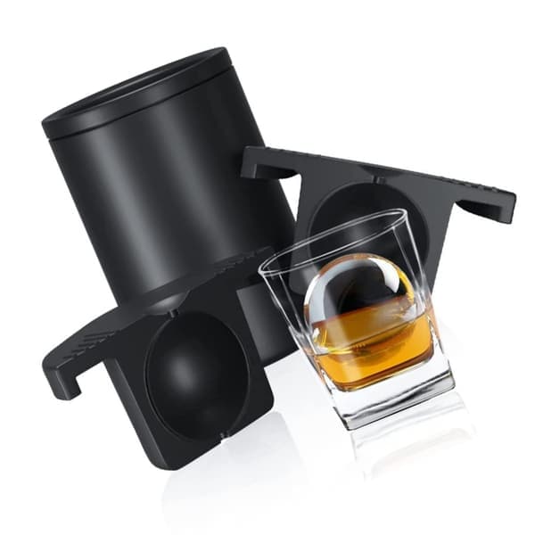 Krystalklar isterningform, silikone isboldform til cocktails og whisky