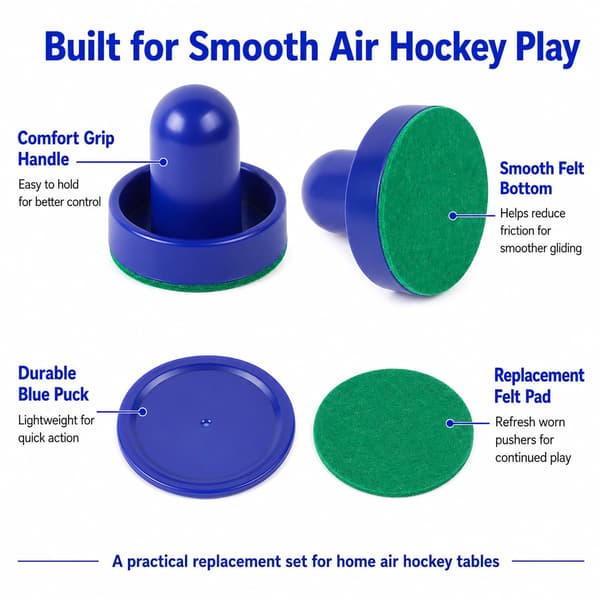 Air Hockey Pushere og Pucker Sett Reservedeler